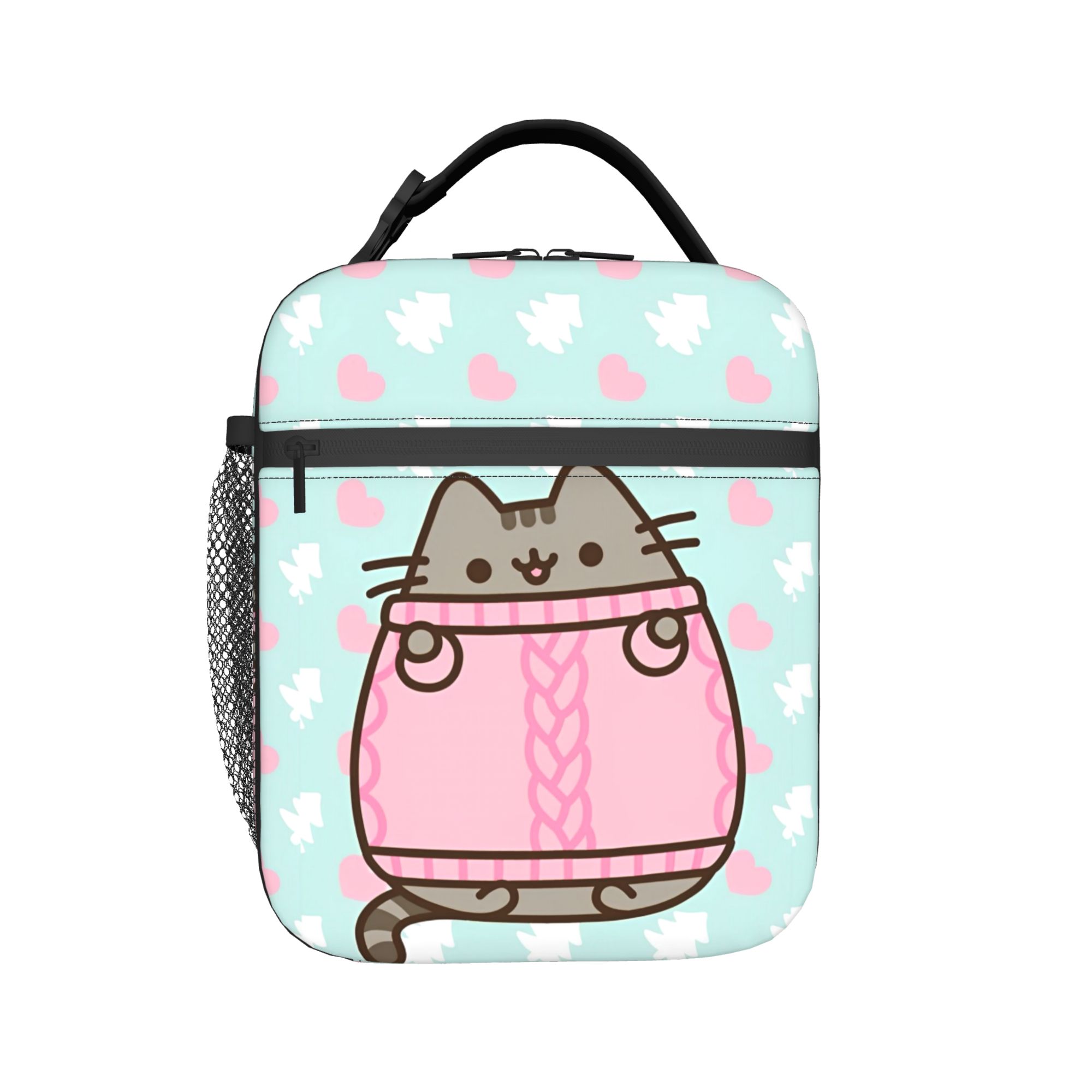 Tote Bag Sublimation - حقائب غداء معزولة بتصميم قطة لطيفة،