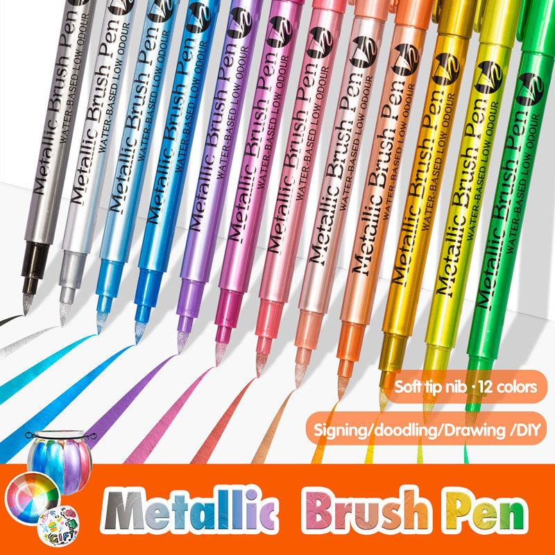 Copic Marker Sketch - 1 قطعة ألوان معدنية مقاوم للماء