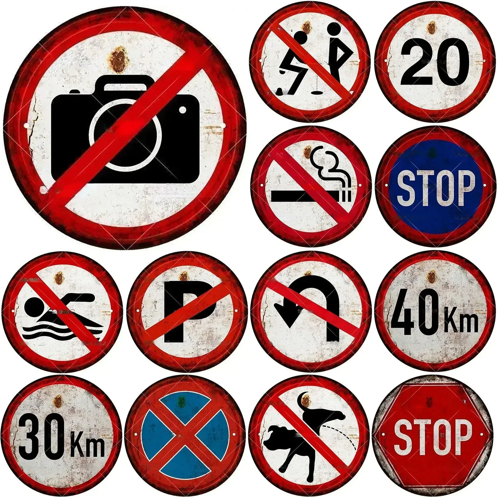 خمر رجل الكهف علامات معدنية أد - مراجعة Yard Sign Blank وسعره